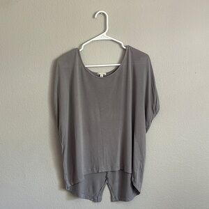 GAP Women's Short Sleeve Gray Top | Size L